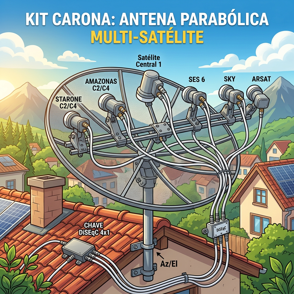 Você sabe oque é kit carona? saiba aqui como aproveitar sua antena parabólica.